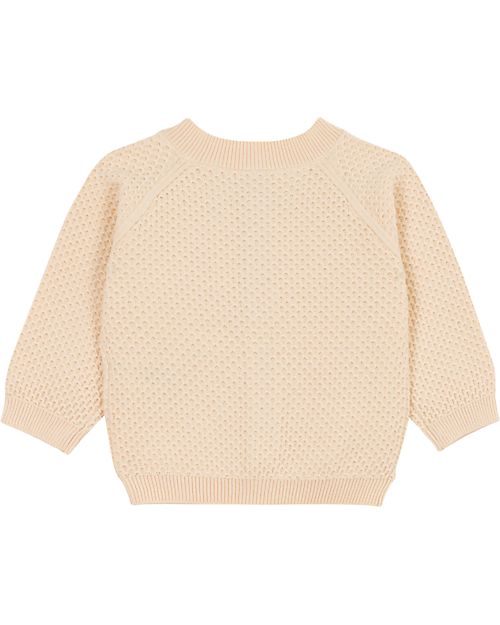 Petit Bateau Cardigan Lavorato a Maglia - Beige - 100% Cotone Cardigan