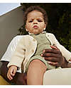 Petit Bateau Cardigan Lavorato a Maglia - Beige - 100% Cotone Organico Cardigan