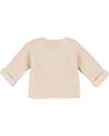 Petit Bateau Cardigan Lavorato a Maglia - Beige - 100% Cotone Organico Cardigan