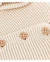 Petit Bateau Cardigan Lavorato a Maglia - Beige - 100% Cotone Organico Cardigan