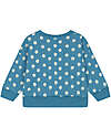 Petit Bateau Felpa - Fiori - Azzurro - 100% Jersey di Cotone Felpe