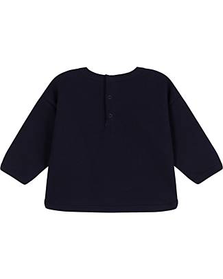 Petit Bateau Felpa in Pile - Oceano - Cotone Organico Felpe