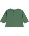Petit Bateau Felpa Maniche Lunghe in Jersey Sottile - Verde - Procione - 100% Cotone Felpe