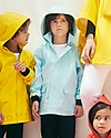 Petit Bateau Giacca a Vento Cerata - Azzurro - con Cappuccio Cappotti