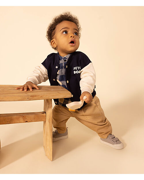 Petit Bateau Giacca Gilet Bambini E Ragazzi – Modello Smoking In Poliammide, Colore Blu - 3