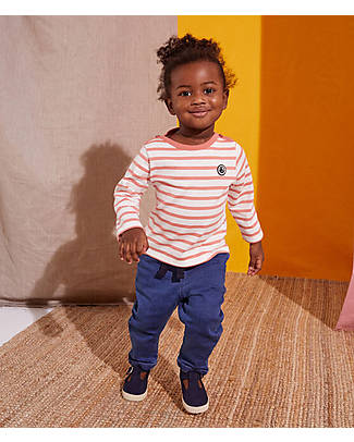 Petit Bateau Jeans con Vita Elasticizzata - Blu Delave Jeans
