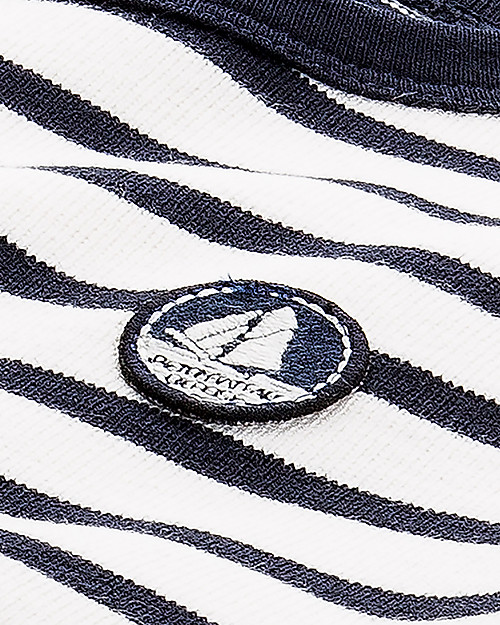 Petit Bateau Maglia Breton, Righe Bianche e Blu Maglie Manica Lunga