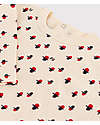 Petit Bateau Maglia Manica Lunga con Fantasia Geometrica - Bianco Avalanche/Multicolor - Tubique di Cotone Biologico - Ancora più soffici! Maglie Manica Lunga