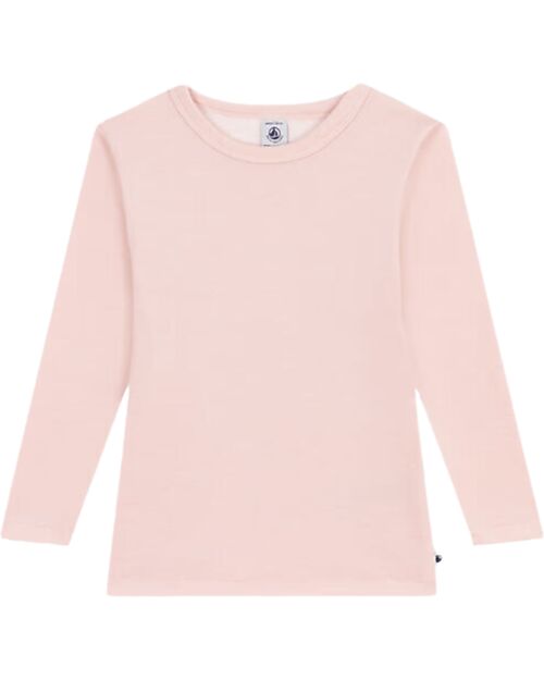 Petit Bateau Maglia Maniche Lunghe - Rosa - Lana e Cotone Maglie Manica Lunga