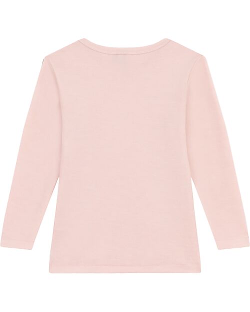 Petit Bateau Maglia Maniche Lunghe - Rosa - Lana e Cotone Maglie Manica Lunga