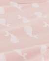 Petit Bateau Pagliaccetto Senza Maniche - Rosa - Balene Bianche - 100% Cotone Organico Tutine Corte