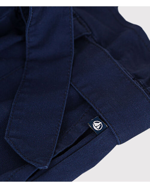 Petit Bateau Pantaloncini Corti - Blu Medieval - Tela di Cotone Pantaloni Corti