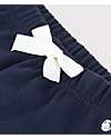 Petit Bateau Pantaloni da Tuta - con Coulisse - Blu - 100% Jersey di Cotone Pantaloni Lunghi
