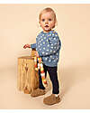 Petit Bateau Pantaloni da Tuta - con Coulisse - Blu - 100% Jersey di Cotone Pantaloni Lunghi