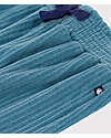 Petit Bateau Pantaloni in Velluto Fine Bambina - Blu - Cotone Pantaloni Lunghi