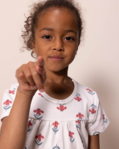 Petit Bateau Pigiama a Maniche Corte 2 Pezzi Fiori - Bianco - 100% Cotone Oeko-Tex Pigiami