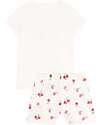 Petit Bateau Pigiama Frutti - Bianco e Rosso - 100% Cotone Pigiami
