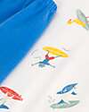 Petit Bateau Pigiama Surfisti - Bianco e Blu - 100% Cotone Pigiami