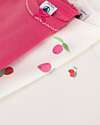 Petit Bateau Set 3 Body a Maniche Corte - Bianco - Rosso - Frutti - 100% Cotone Body Manica Corta