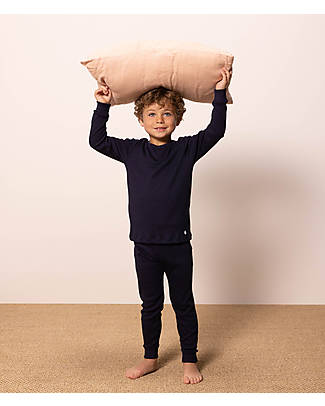 Petit Bateau Set Pigiama - Maglia/Pantalone - Blu Smoking - Cotone Pigiami