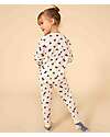 Petit Bateau Set Pigiama - Maglia/Pantalone - Cuori Blu - 100% Cotone Bio Pigiami