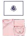 Petit Bateau Set regalo Nascita - Cardigan, Body e Pantaloni - Rosa - 100% Cotone Completi e Set