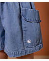 Petit Bateau Shorts Svasati - in Denim - Cotone Organico Pantaloni Corti