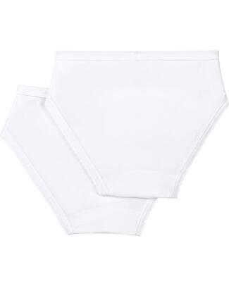 Petit Bateau Slip - Pacco da 2 - Bianco - 100% Cotone Bio Slip