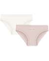 Petit Bateau Slip - Pacco da 2 - Bianco e Rosa - 100% Cotone Bio Slip