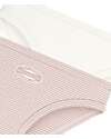 Petit Bateau Slip - Pacco da 2 - Bianco e Rosa - 100% Cotone Bio Slip