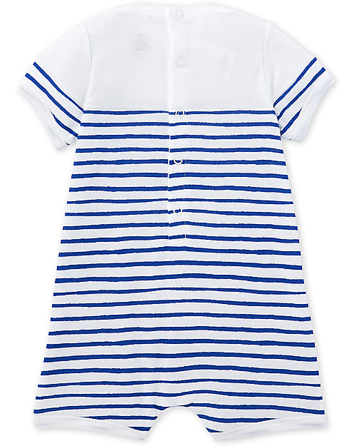 Tuta Corta Bambini Petit Bateau - 100% Cotone, Unisex, Modello Classico