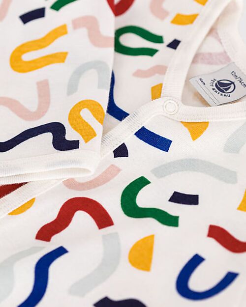 Petit Bateau Tutina In Cotone - Chiusura con Bottoni - Si Illumina Al Buio! Tutine Lunghe