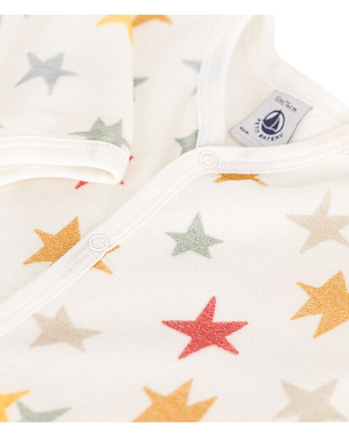 Petit Bateau Tutina Intera in Ciniglia - Bianca - Stelle - Morbidezza Estrema! Tutine Lunghe