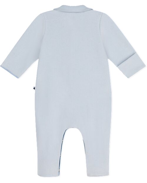 Petit Bateau Tutina Intera in Ciniglia - Celeste - Morbidezza Estrema! Tutine Lunghe