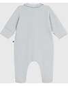 Petit Bateau Tutina Intera in Ciniglia con Colletto - Grigio - 100% Cotone Tutine Lunghe