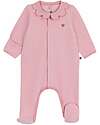 Petit Bateau Tutina Intera in Ciniglia con Colletto - Rosa - 100% Cotone Tutine Lunghe