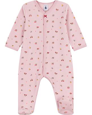 Petit Bateau Tutina Intera in Ciniglia - Rosa - Fiori - Morbidezza Estrema! Tutine Lunghe