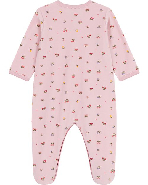 Petit Bateau Tutina Intera in Ciniglia - Rosa - Fiori - Morbidezza Estrema! Tutine Lunghe