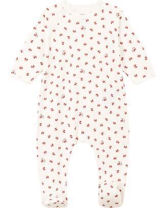 Petit Bateau Tutina/Pigiama - Animals - Crema - 100% Cotone Bio unisex  (bambini)