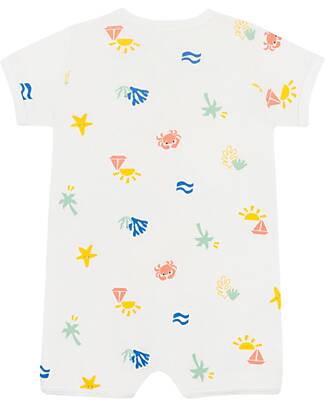 Petit Bateau Tutina Senza Piedi Notte - 100% Cotone - Mare Tutine Corte