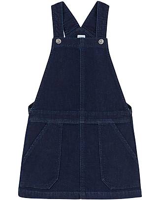 Petit Bateau Vestito Salopette - in Denim - Cotone Organico Vestiti_