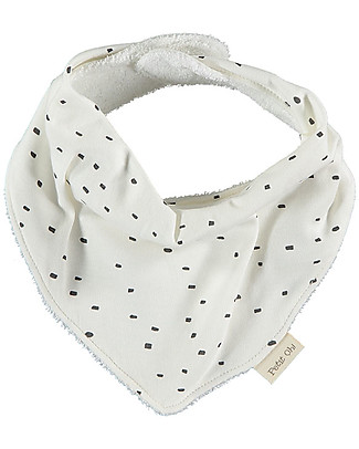 Petit Oh! Bavaglino Bandana - Coriandoli Ferro - Cotone Pima e Spugna Maglie Manica Lunga