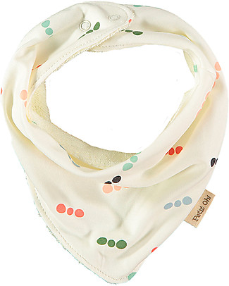 Petit Oh! Bavaglino Bandana - Gus Multicolor - Cotone Pima e Spugna Bavagli a Bandana