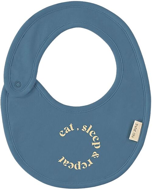 Petit Oh! Bavaglino - Eat Sleep Denim - Cotone Pima Bavagli Classici