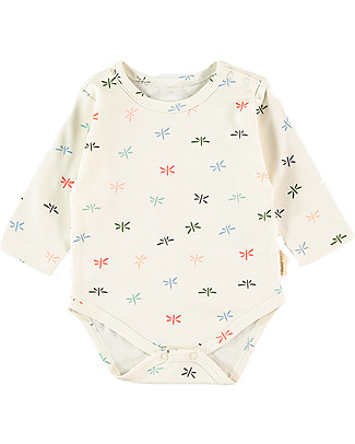 Petit Oh! Body a Manica Lunga - Fly Multicolor - 100% Cotone Pima Body Manica Lunga