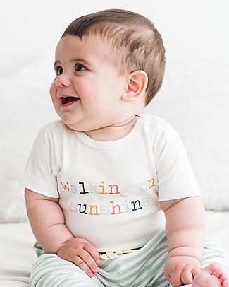 Petit Oh! Body Basic - Walking on Sunshine - Cotone Pima Body Manica Corta