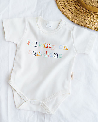 Petit Oh! Body Basic - Walking on Sunshine - Cotone Pima Body Manica Corta