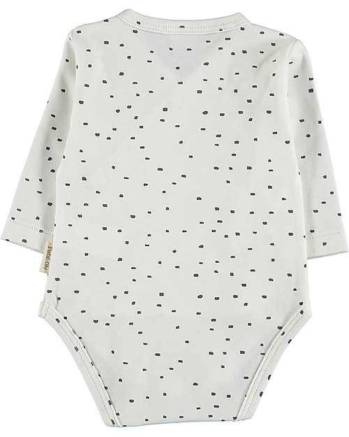 Petit Oh! Body Kimono a Manica Lunga - Coriandoli - 100% Cotone Pima Body Manica Lunga