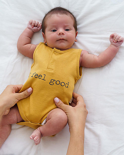 Petit Oh! Body Patu - I Feel Good - Cotone Pima Body Manica Corta