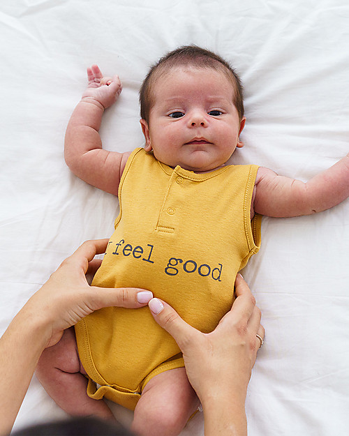 Petit Oh! Body Patu - I Feel Good - Cotone Pima Body Manica Corta